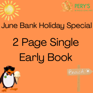 Monday 1st June - 2 Page Single Early Book